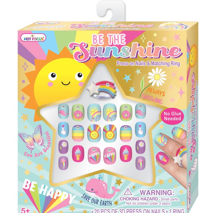 Hot Focus Sunshine Pop Glamour Nails Basically Bows And Bowties 9572