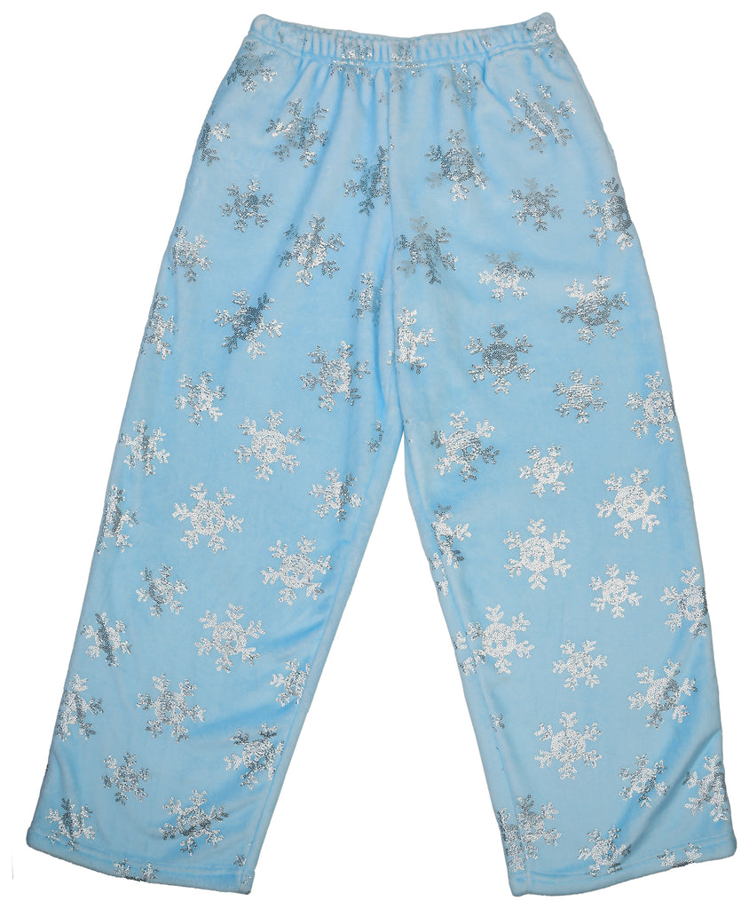 Iscream Shimmering Snowflakes Plush Pants Basically Bows Bowties