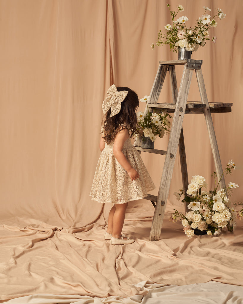 Noralee Mara Dress In Champagne Daisy | Basically Bows & Bowties