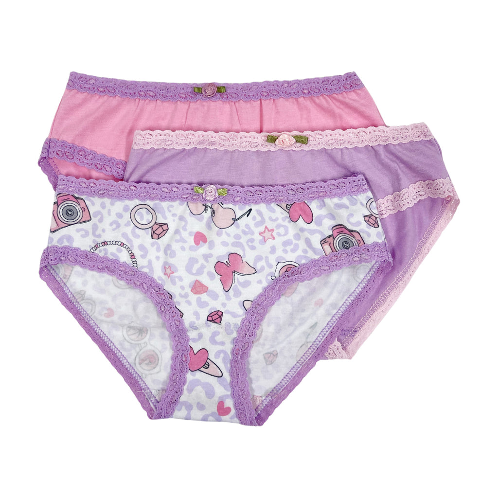 Esme - Pink Star Tie Dye 3pc Panty Set – Stoopher & Boots