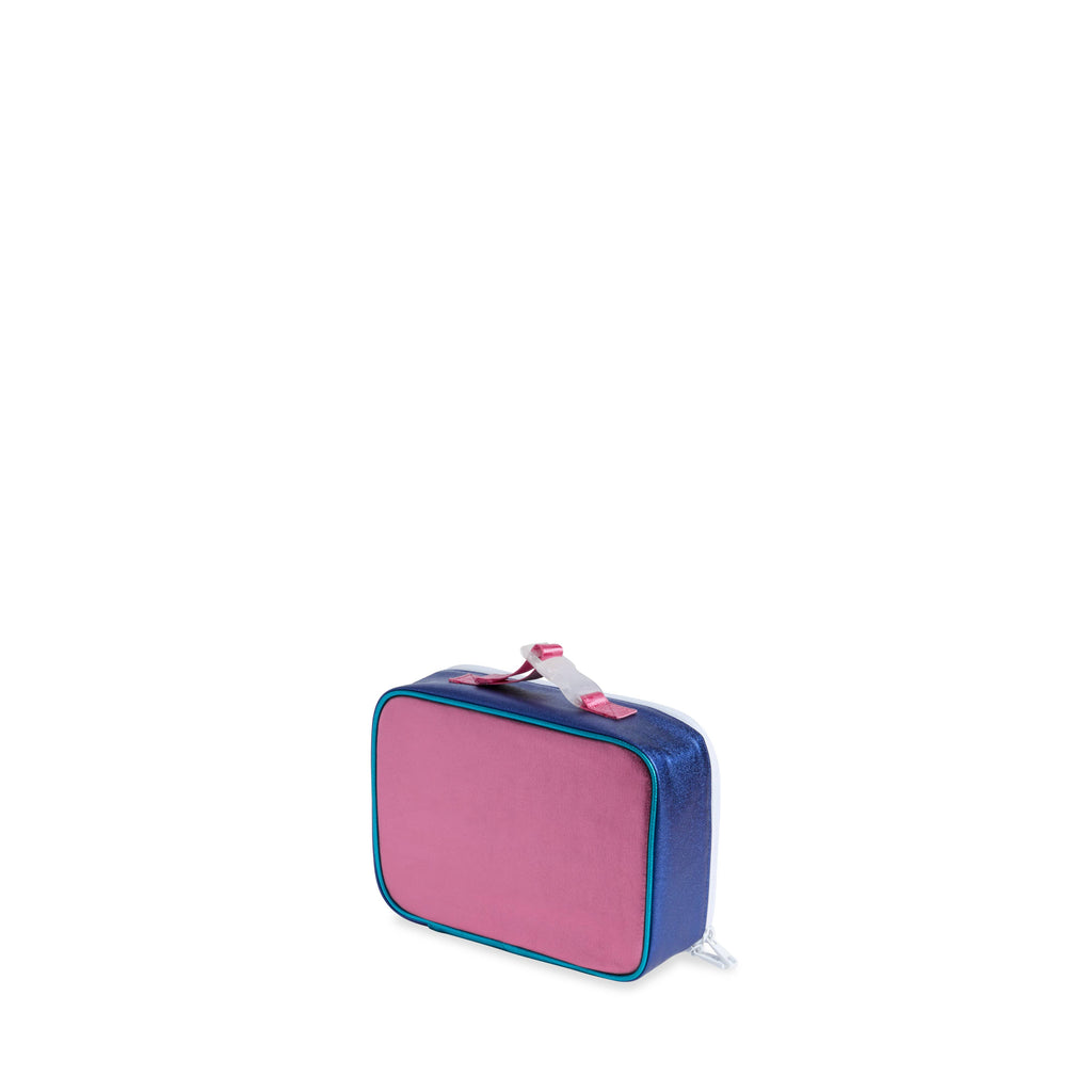 State Bags | Rodgers Lunch Box Metallic Turquoise/Hot Pink