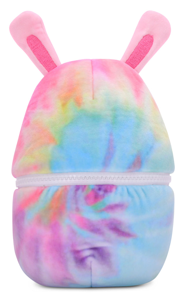 Iscream Bunny Zipper Egg Fleece Plush 