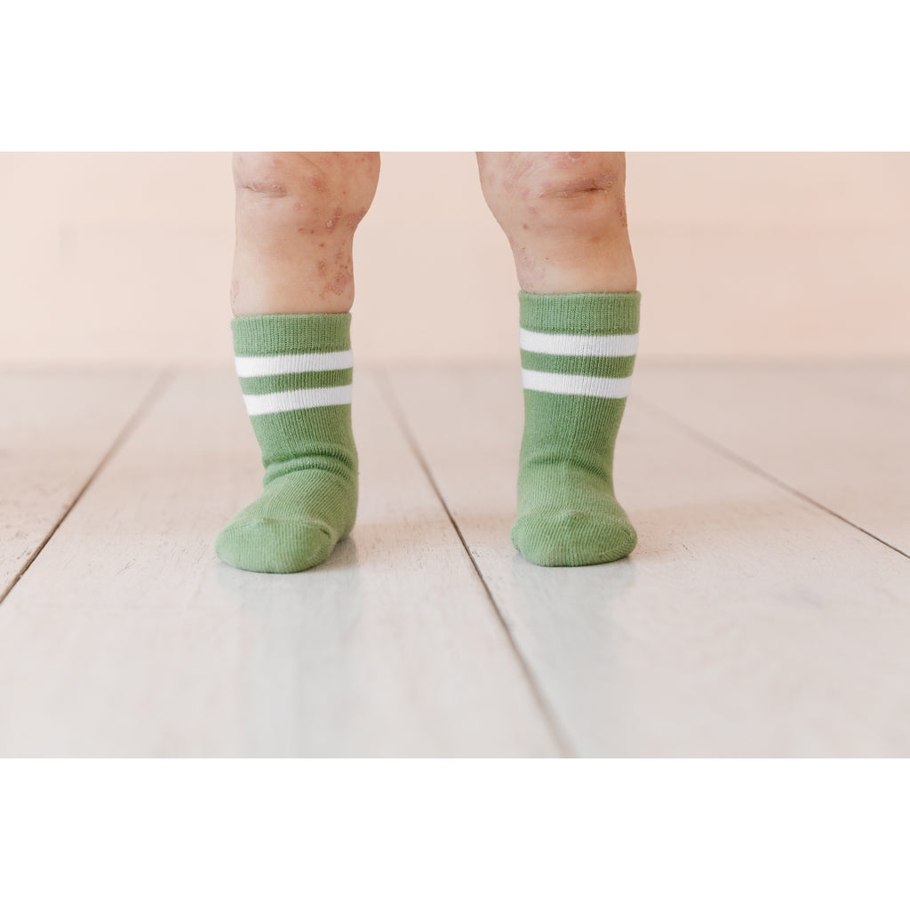 Little Stocking Co. Midi Three Pack Socks - Garden Stripe - reBlossom Mama  & Baby Shop