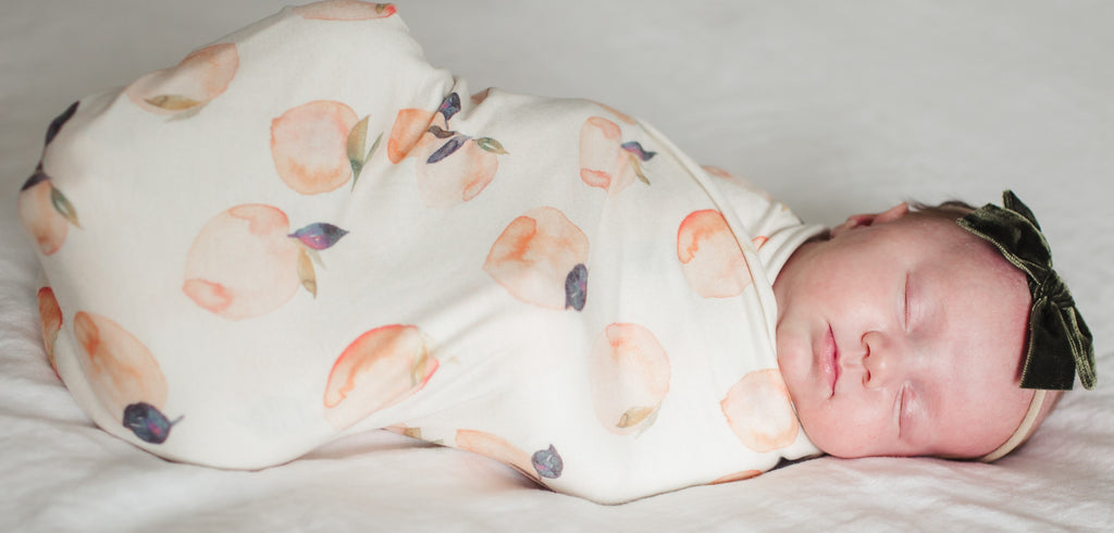 Copper pearl peach outlet swaddle