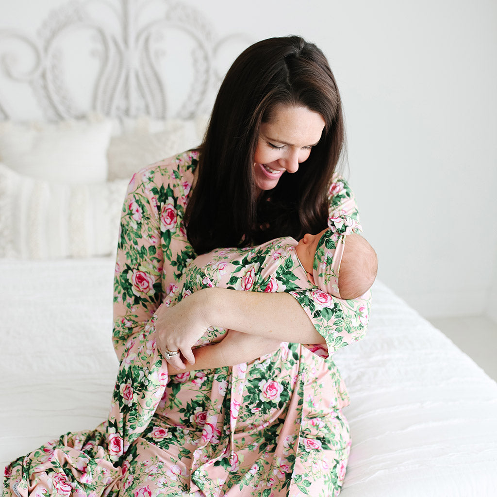 Posh peanut matching robe best sale and swaddle