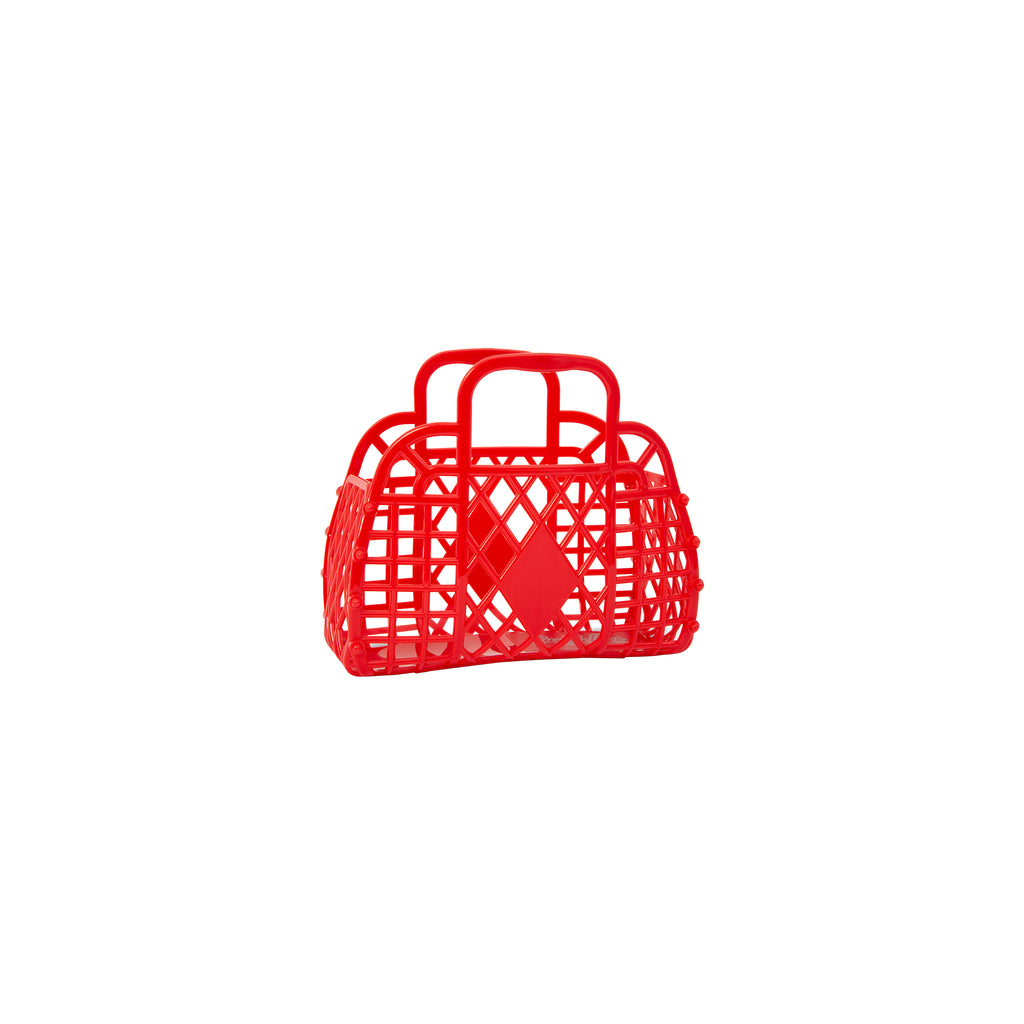 Sun Jellies - Small Retro Basket - Red