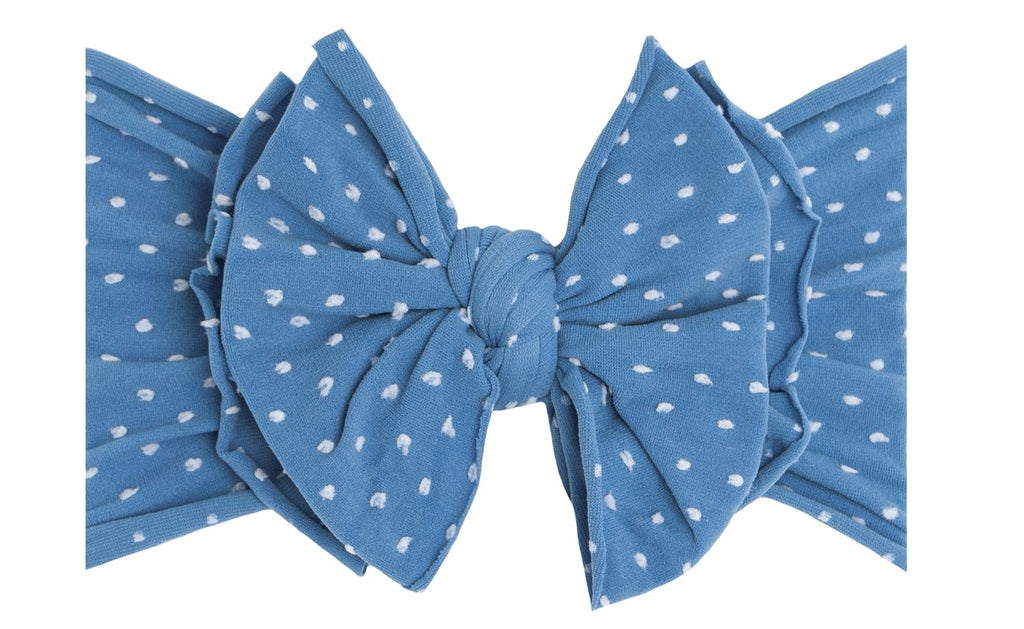 Baby Bling Denim Dot SHAB-BOW-LOUS Headband | Basically Bows & Bowties