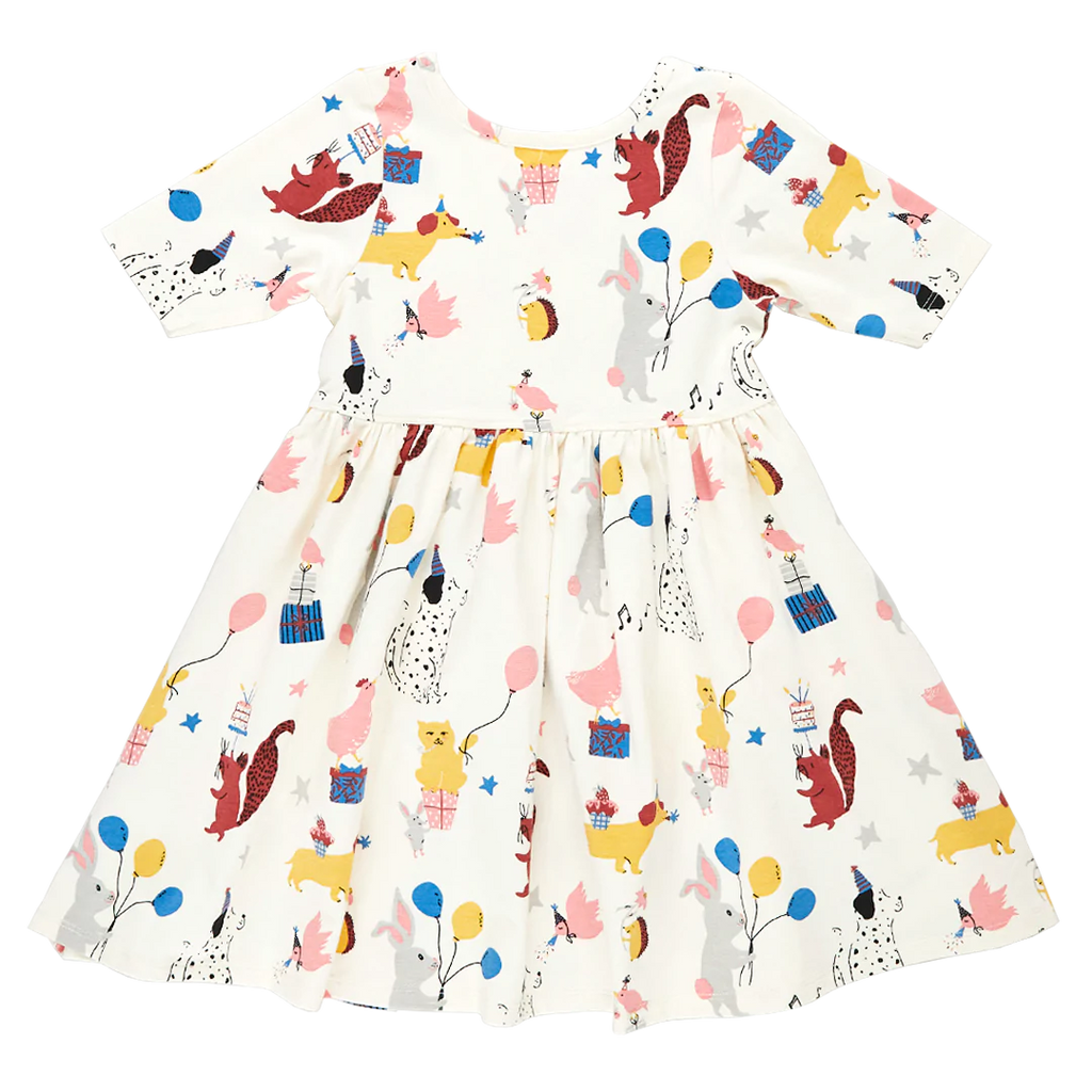 Pink Chicken Girls Organic Steph Dress Birthday Basically Bows And Bowties 4856