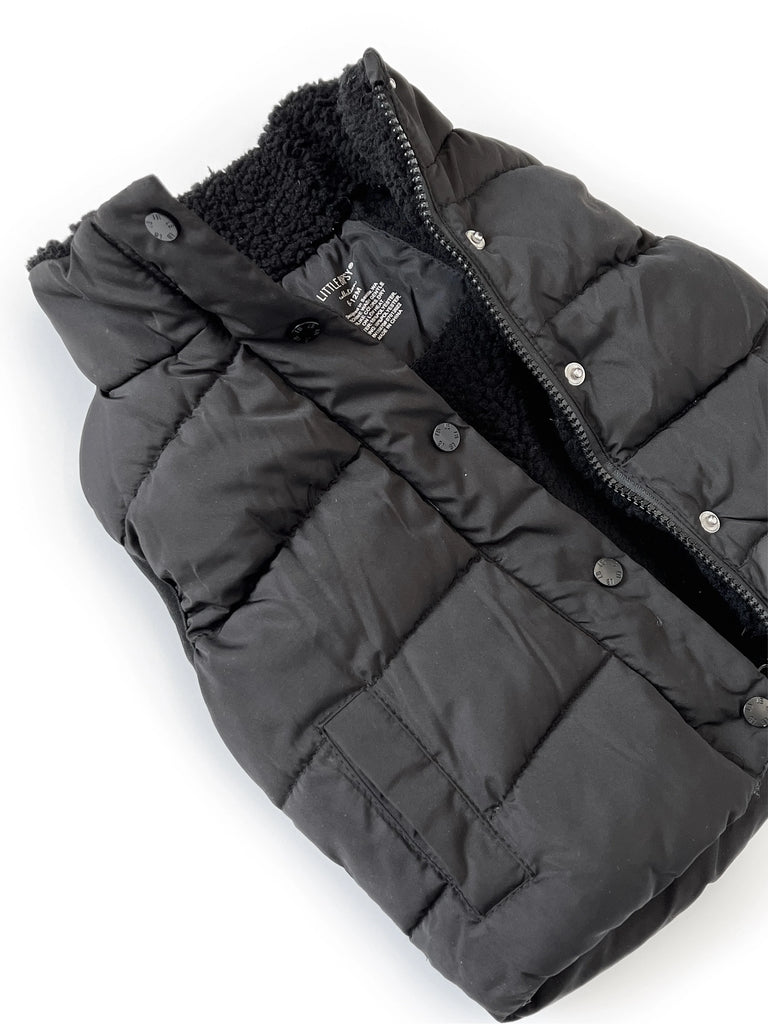 Boys black clearance puffer vest