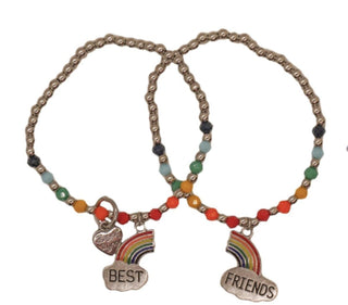 Bari Lynn Best Friends Charm Bracelet Set, Bari Lynn, Bari Lynn, Bari Lynn Bracelet, Bari Lynn Chain Charm Bracelet, Bari Lynn Charms, Bari Lynn Rainbow, Bari Lynn Rainbow Bracelet, Bari Lynn