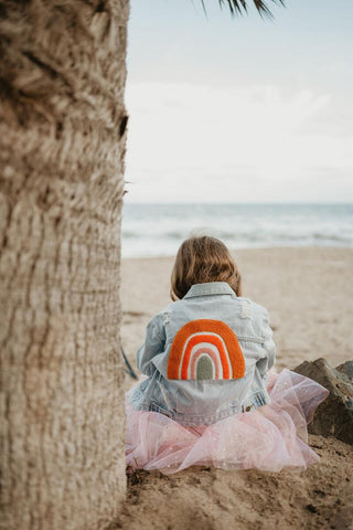 PH Play by Petite Hailey Patched Denim Jacket - Rainbow, Petite Hailey, Cactus, cf-size-10, cf-size-2, cf-size-3, cf-size-4, cf-size-5, cf-size-6, cf-size-7, cf-size-8, cf-size-9, cf-type-coa