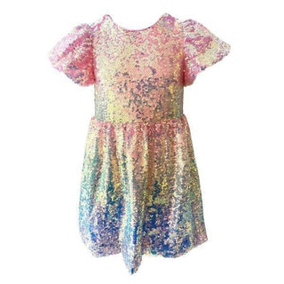 Lola and The Boys Sequin Ombre Dress, Lola & the Boys, Dress, Dresses, Dresses for Girls, ice cream, little girl dress, Little Girls Dresses, Lola & The Boys, Lola and the Boys Dress, Party D