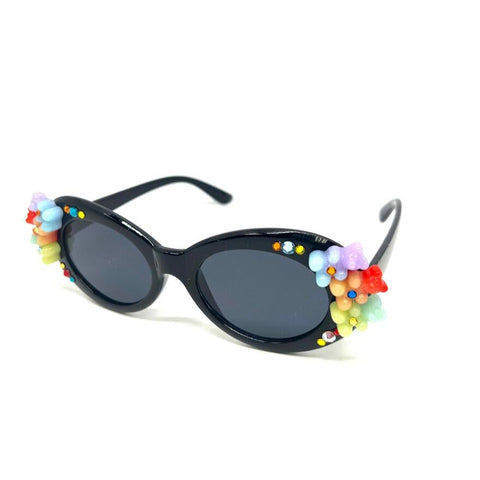 Bari Lynn Crystal Elton Sunglasses- Clear Rainbow - Everything But