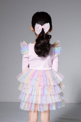 Petite Hailey Frill Layered Tutu Dress - Pink Multi, Petite Hailey, Birthday Girl, Birthday Girl Outfit, cf-size-10, cf-size-12-months, cf-size-18-months, cf-size-2, cf-size-3, cf-size-4, cf-