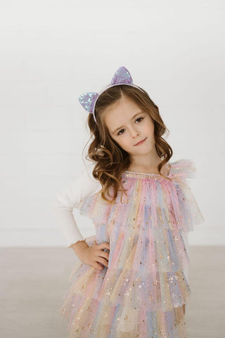 Petite Hailey Ombre Layered Tutu L/S Dress - Purple, Petite Hailey, Birthday Girl, Birthday Girl Outfit, cf-size-10, cf-size-12-months, cf-size-18-months, cf-size-2, cf-size-3, cf-size-4, cf-