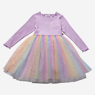 Petite Hailey Daisy Ombre Tutu Dress - Purple, Petite Hailey, Birthday Girl, Birthday Girl Outfit, cf-size-2, cf-size-3, cf-size-4, cf-size-5, cf-size-6, cf-size-8, cf-type-dresses, cf-vendor