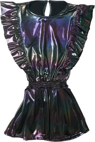 T2Love, T2Love Sleeveless Ombre Metallic Ruffle Bodice Dress - Basically Bows & Bowties