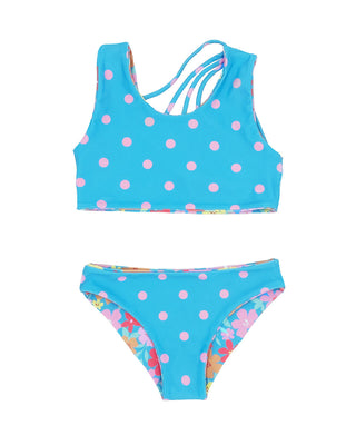 Feather 4 Arrow, Feather 4 Arrow Summer Sun Reversible Bikini - Blue Grotto - Basically Bows & Bowties