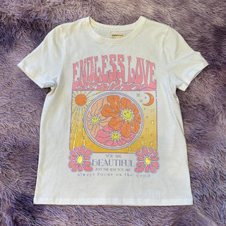 Paper Flower Endless Love Gold Foil Graphic Tee