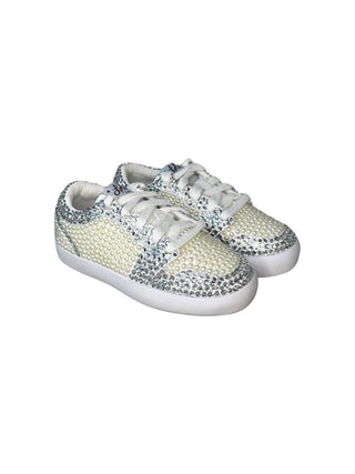 Lola and The Boys Diamonds & Pearls White Sneaker