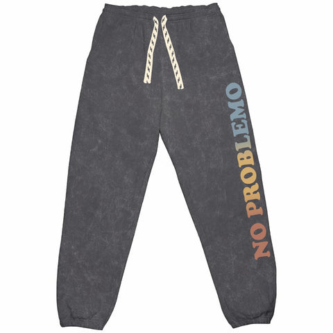 Tiny Whales No Problemo Sweatpants - Mineral Black