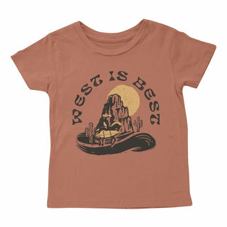 Tiny Whales West Is Best S/S Tee - Brick