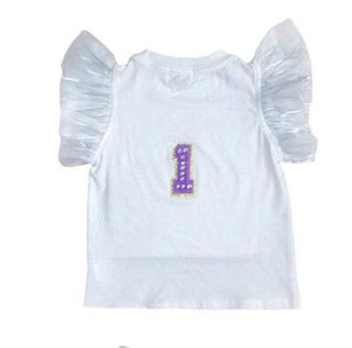 Lola and The Boys Birthday Girl Gem Ruffle Shirt #1