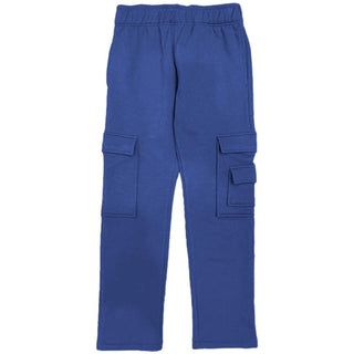 Suzette Kids Brushed Soft Cloud Cargo Pocket Straight Leg Pant - Marlin