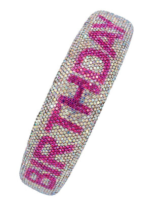 Bari Lynn Fully Crystalized Birthday Headband - AB Fuchsia