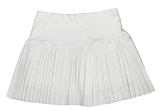 Suzette Kids Pleated Skort - White