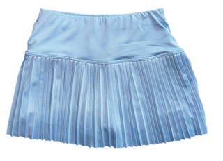 Suzette Kids Pleated Skort - Chambray Blue