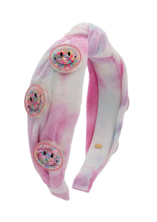 Bari Lynn Confetti Smile Terry Knot Headband - Tie Dye