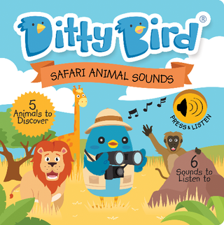 Ditty Bird Safari Animal Sounds Sound Board Book, Ditty Bird, Board Book, Book, Books, Books for Children, cf-type-books, cf-vendor-ditty-bird, Children's Book, Ditty Bird, Safari, Safari Ani