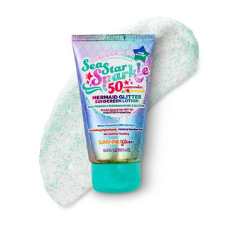 Sunshine & Glitter, Sunshine & Glitter Sea Star Sparkle Mermaid SPF 50 Glitter Sunscreen - Basically Bows & Bowties