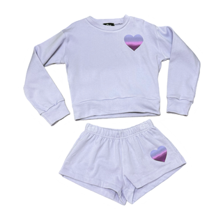 FBZ Ombre Heart Lavender Sweatshirt