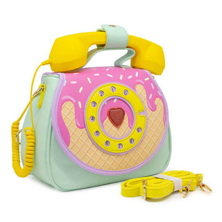 Bewaltz, Ring Ring Phone Convertible Handbag - Ice Cream Dream - Basically Bows & Bowties