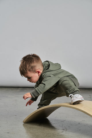 Little Bipsy Henley Hoodie - Pine