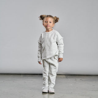 Little Bipsy Ruffle Sweatpant - Grey