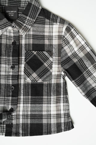 Little Bipsy Flannel Button Up