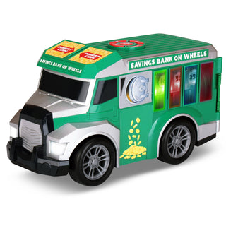 Kid Galaxy Road Rockers Motorized Lights and Sound Sort n Save Bank Truck