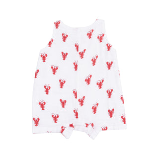 Angel Dear Muslin Sleeveless Shortie Romper - Lobster