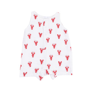 Angel Dear Muslin Sleeveless Shortie Romper - Lobster