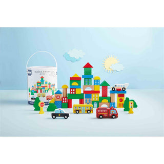 Mud Pie City Block Party 50pc Block Set, Mud Pie, Block Set, Blocks, cf-type-toys, cf-vendor-mud-pie, Mud Pie, Mud Pie Toys, Puzzles, Toy, Toys, Wooden Blocks, Wooden Toy, Toys - Basically Bo