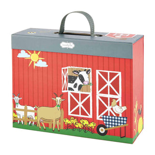 Mud Pie Barnyard Farm House Wood Toy Set, Mud Pie, Barnyard, cf-type-toys, cf-vendor-mud-pie, Classic Wooden Toy, Farm House, Mud Pie, Mud Pie Toys, Toy, Toys, Wood Toy Set, Wooden Toy, Woode