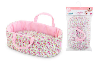 Corolle Baby Doll Floral Carry Bed for 12" Baby Dolls, Corolle, Baby Doll, Baby Doll Bed, cf-type-dolls, cf-vendor-corolle, Corolle, Corolle Baby Doll, Corolle Doll, Doll, Doll Carrier, Toys,