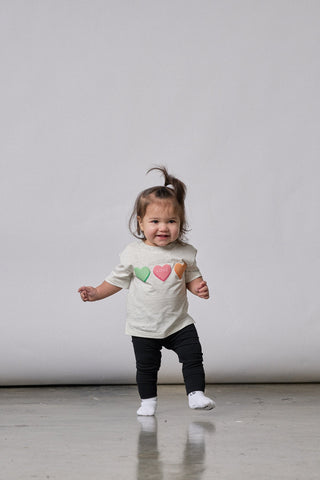 Little Bipsy V-Day Boxy Tee - Grey