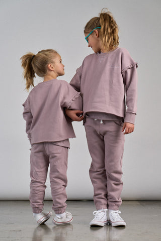 Little Bipsy Ruffle Sweatpant - Wisteria