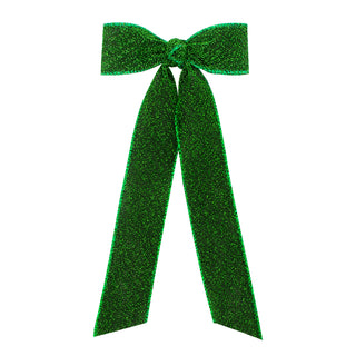 Wee Ones, Glimmer Sparkle Bow Tie Hair Bow on Clippie - Basically Bows & Bowties