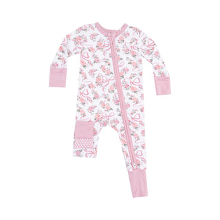 Angel Dear 2 Way Zipper Romper - Ribbons and Flowers