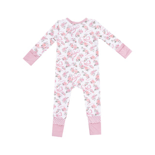 Angel Dear 2 Way Zipper Romper - Ribbons and Flowers